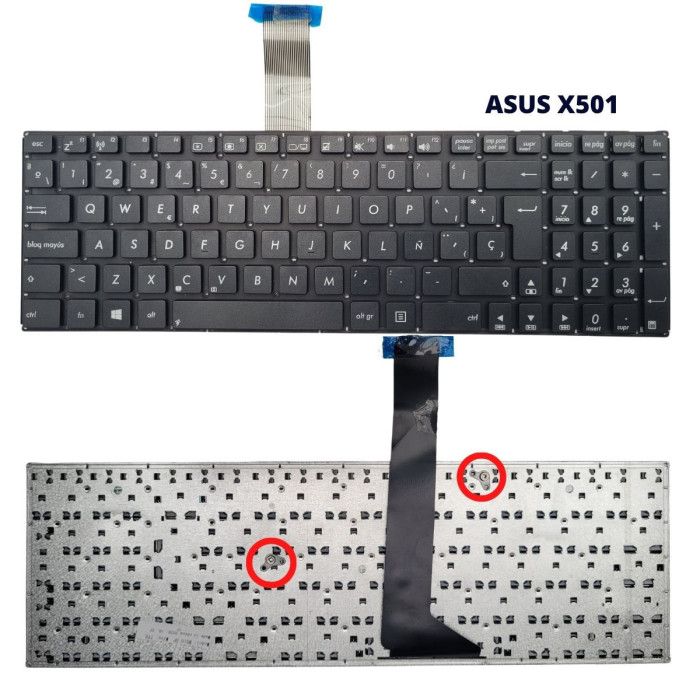 VC-TECLADO PARA ASUS 15 X501 NO FRAME BIG ENTER