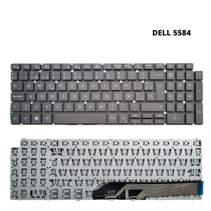 VC-TECLADO PARA DELL 15 5584 NO FRAME BIG ENTER RETROILUMINADO