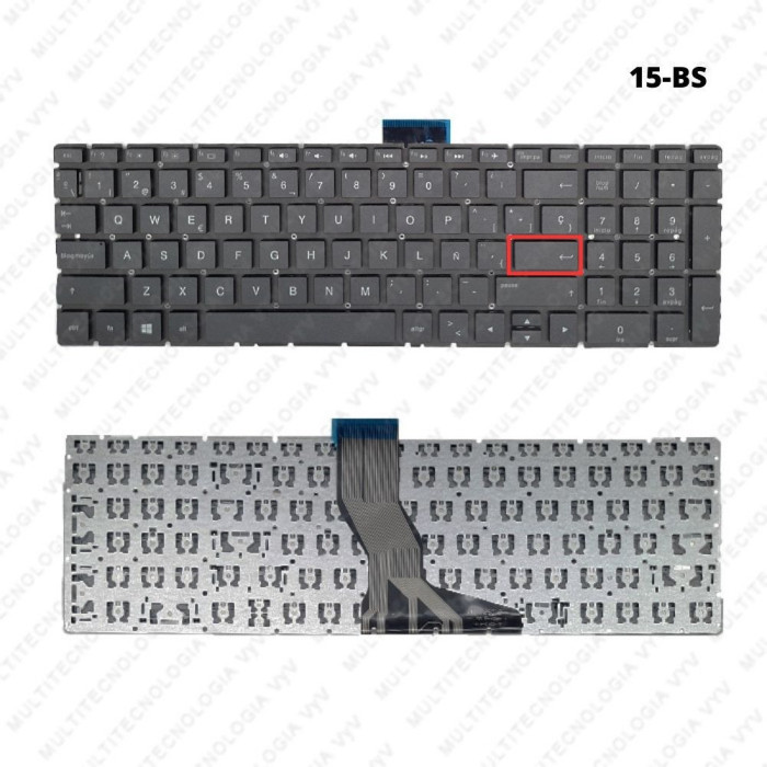 VC-TECLADO PARA HP 15 15-BS NO FRAME SMALL ENTER