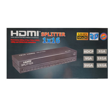 VC-SPLITER HDMI 16 PUERTOS 4Kx2K-3D