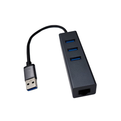 VC-HUB USB 3.0 3 PUERTOS USB 3.0 +RJ45 10/100/1000 1Gbps