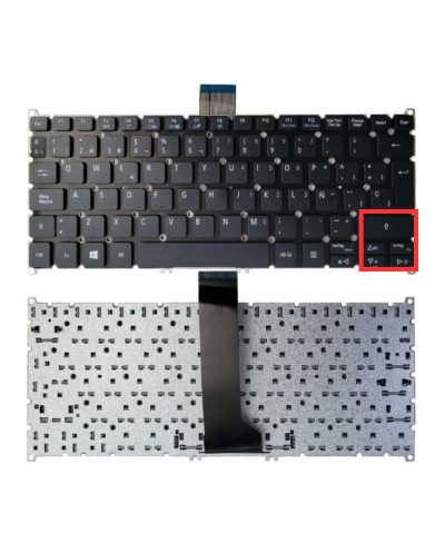 VC-TECLADO PARA ACER 14 V5-122 COMPATIBLE CON 725 NO FRAME BIG ENTER