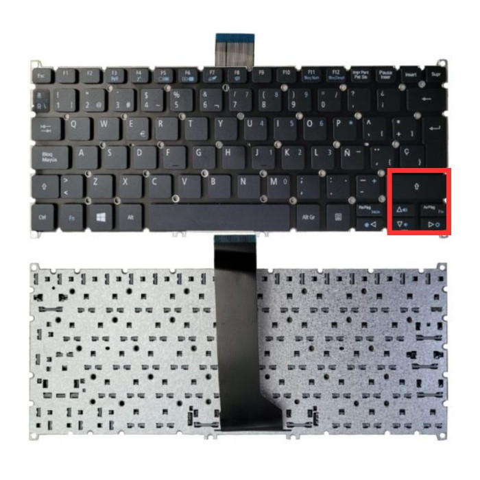 VC-TECLADO PARA ACER 14 V5-122 COMPATIBLE CON 725 NO FRAME BIG ENTER