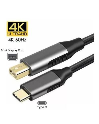 VC-CABLE CONVERTIDOR USB TIPO C A MINI DISPLAY PORT L-1.8 m