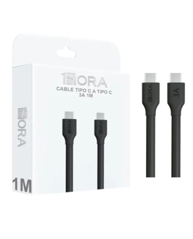 1H-CABLE USB TIPO C MACHO MACHO 3A LONG 1M MOD. CAB252