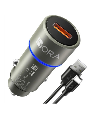 COMBO CARGADOR TIPO C PD 20W 3A CABLE LONG 1M BLANCO MOD. GAR147 1 HORA