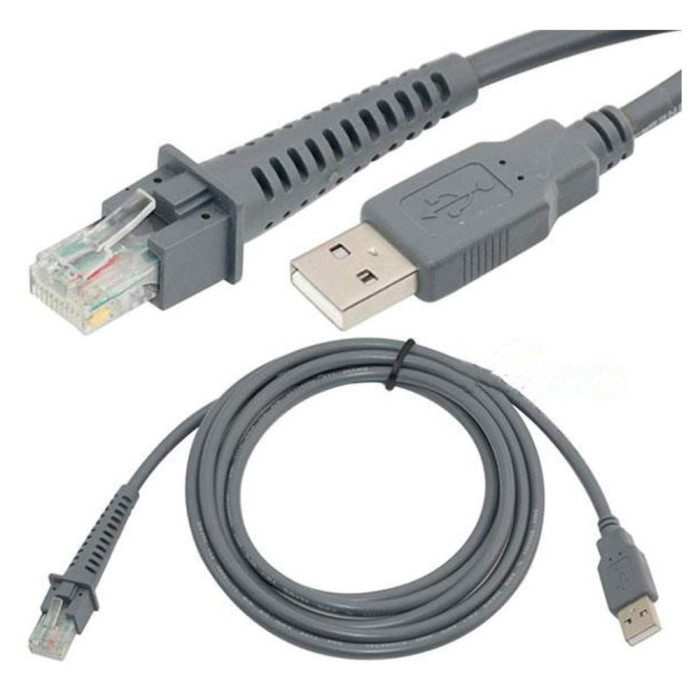 VC-CABLE USB PARA LECTOR DE ESCANER DE CODIGO DE BARRAS L-2M