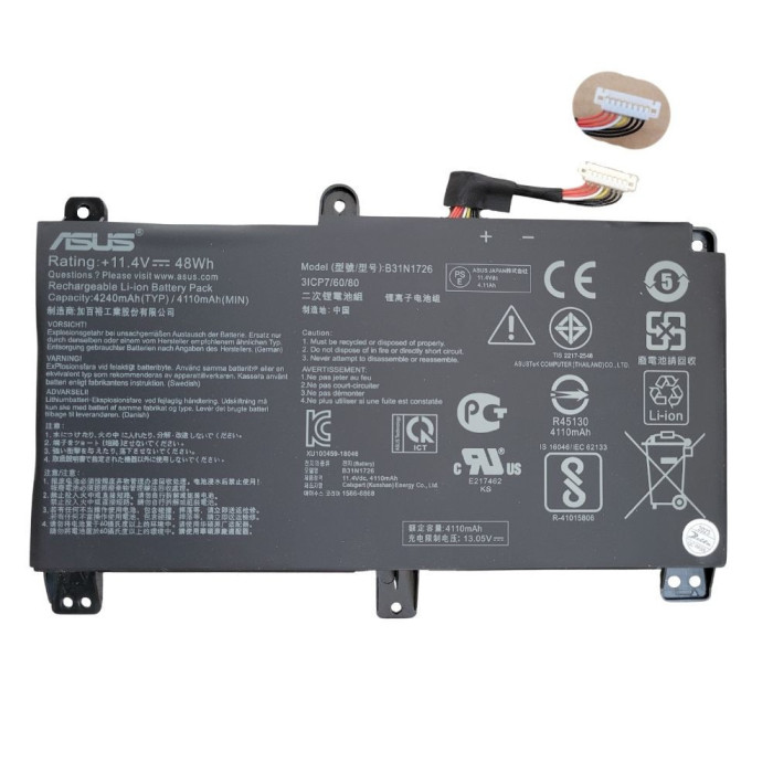 VC-BATERIA PARA ASUS B31N1726 11.4V 48Wh TIPO A