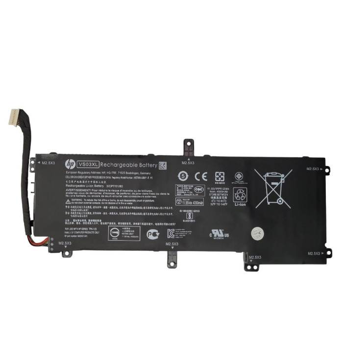 VC-BATERIA PARA HP VS03XL 11.55V 52Wh HSTNN-UB6Y 849047-541 ENVY 15