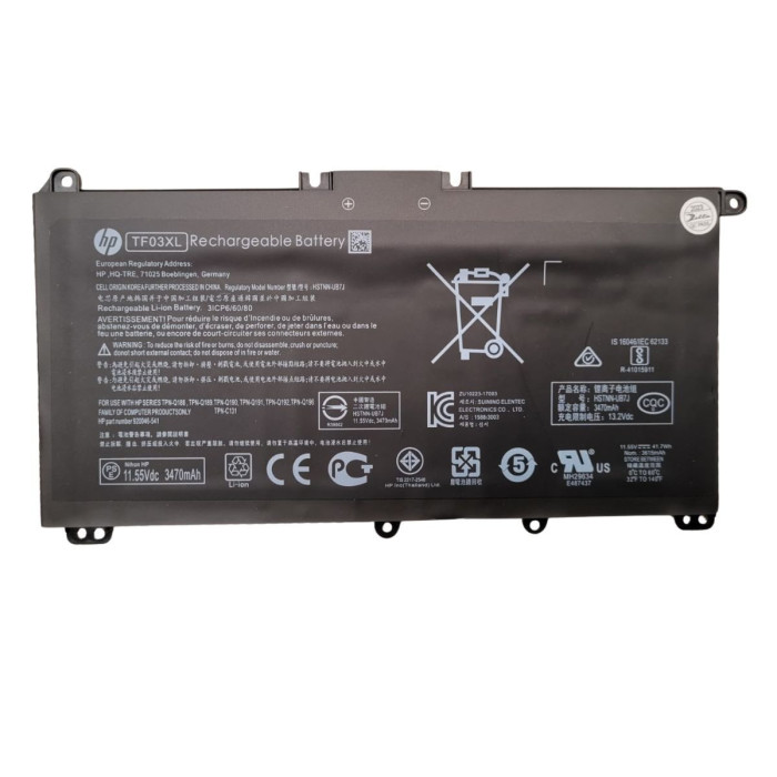 VC-BATERIA PARA HP TF03XL 11.55V 42Wh 3470mAh