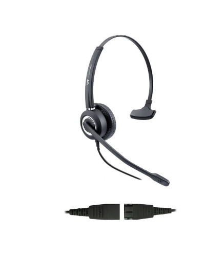 AUDIFONO PARA CALL CENTER MONOAURAL VT6300 CON DOBLE CANCELACION RUIDO CONECTOR QD GN PARA YEALINKG GRANDSTRAM CISCO FANVIL POLY