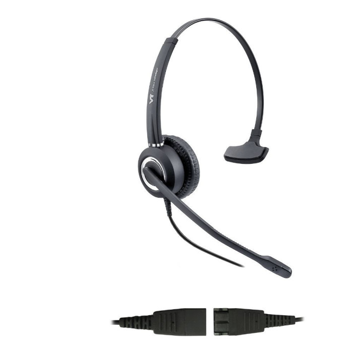 AUDIFONO PARA CALL CENTER MONOAURAL VT6300 CON DOBLE CANCELACION RUIDO CONECTOR QD GN PARA YEALINKG GRANDSTRAM CISCO FANVIL POLY