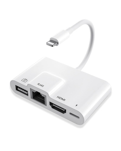 VC-HUB LIGHTNING A USB 2.0 + HDMI + RJ45