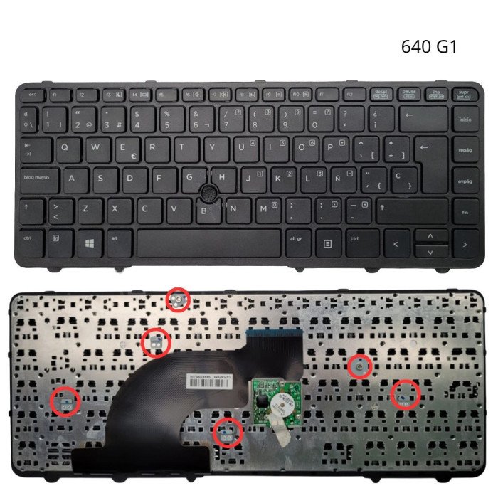 VC-TECLADO PARA HP 640 G1 645 G1