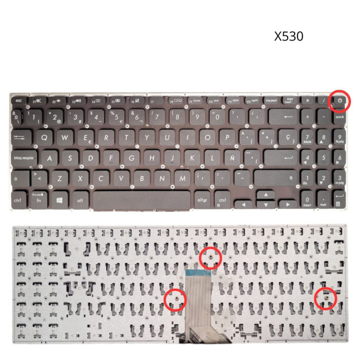 VC-TECLADO PARA ASUS 15 X530 K530 S530F S530UA X530FA X530UN