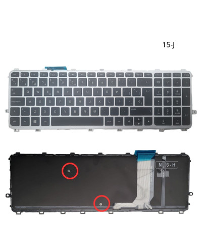 VC-TECLADO PARA HP 15 15-J 15T 15Z RETROILUMINADO