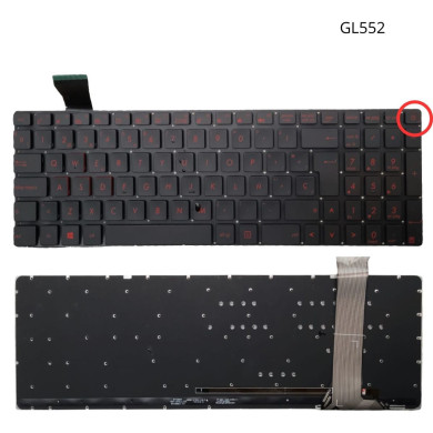 VC-TECLADO PARA ASUS 15 GL552  GL552J  GL552JX RETROILUMINADO NO FRAME BIG ENTER