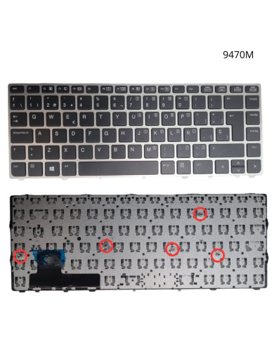 VC-TECLADO PARA HP 14 9470M FRAME BIG ENTER