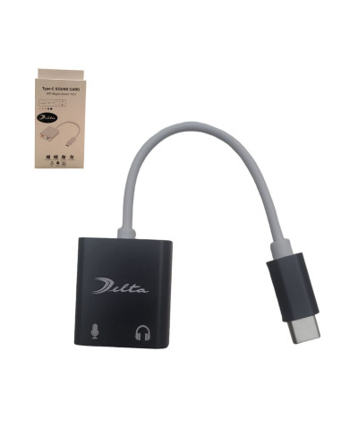 VC-TARJETA EXTERNA USB DE SONIDO TIPO C 2 ENTRADAS 7.1 CANALES