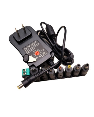 AU-CARGADOR UNIVERSAL 30W 8 PLUG 3-12V + USB2.0