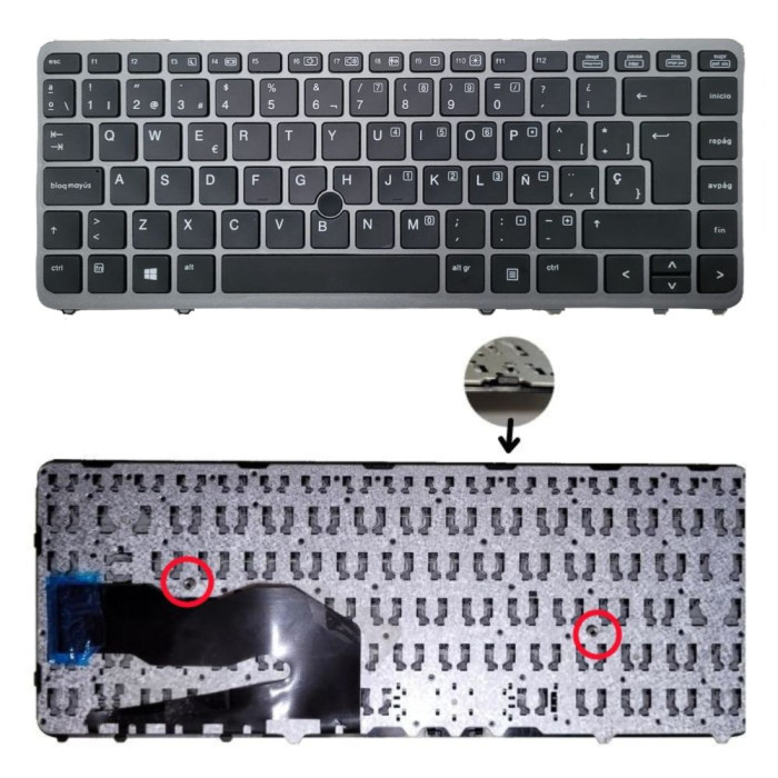 VC-TECLADO PARA HP 14 840 G1 GRIS