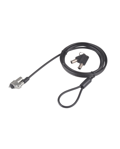 VC-CANDADO PARA LAPTOP DELL RANURA 3.2 x 4.5 mm L-1.80m CON LLAVE