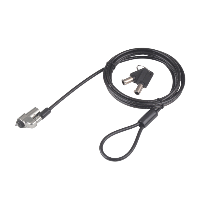 VC-CANDADO PARA LAPTOP DELL RANURA 3.2 x 4.5 mm L-1.80m CON LLAVE