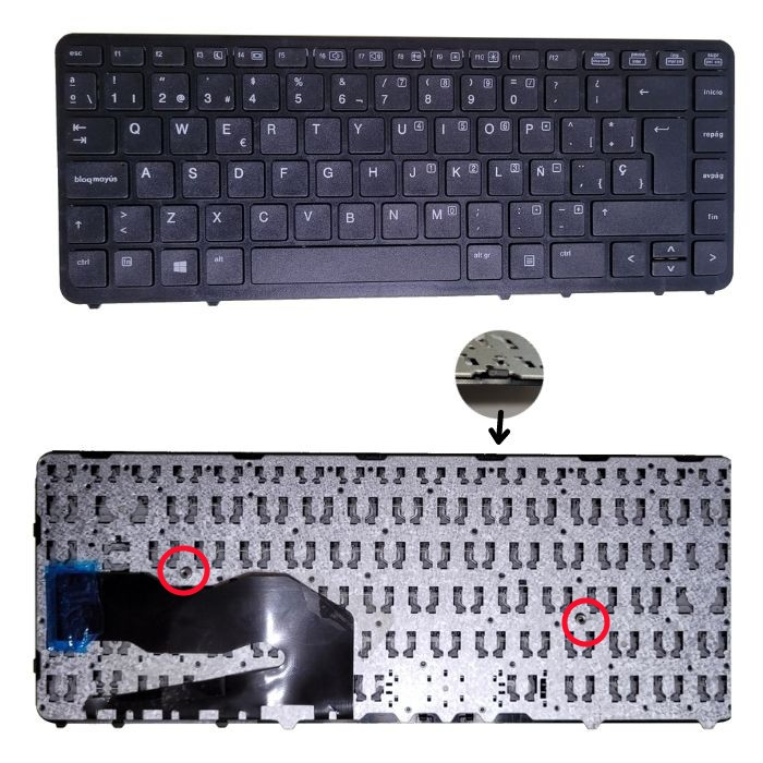 VC-TECLADO PARA HP 14 840 G1 NEGRO