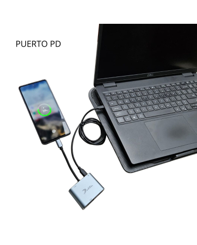 VC-HUB USB TIPO C MOD. BYL-2111 7 PUERTOS (HDMI+VGA+RJ45+USB 3.0+USB 2.0*2+PD)