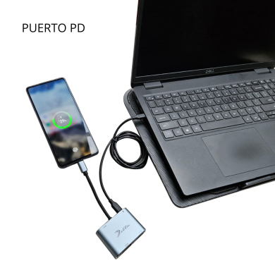 VC-HUB USB TIPO C MOD. BYL-2111 7 PUERTOS (HDMI+VGA+RJ45+USB 3.0+USB 2.0*2+PD)