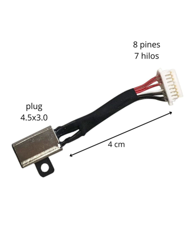 VC-PIN DE CARGA PARA DELL 13-7352 L-4 cm PLUG 4.5X3.0