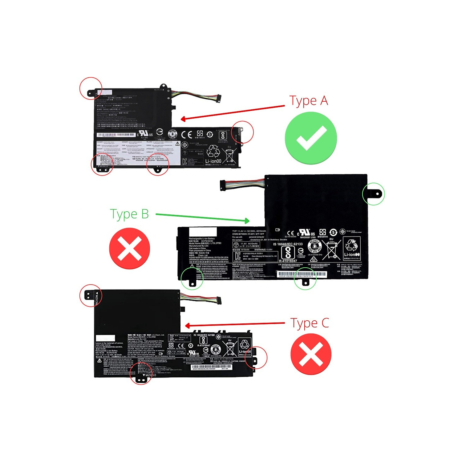 VC-BATERIA PARA LENOVO L15C3PB1 L15L3PB0 11.4V 52.5Wh