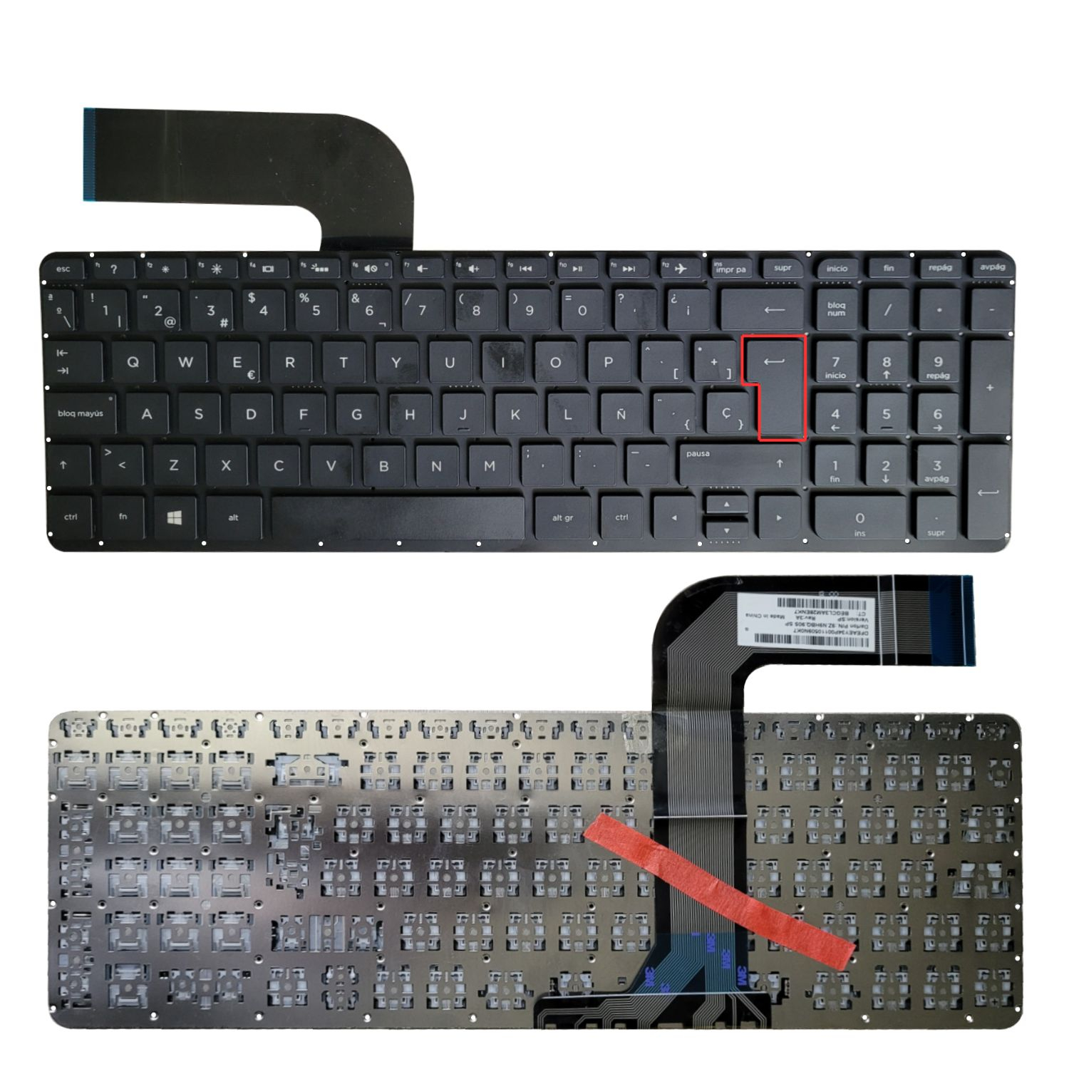 VC-TECLADO PARA HP 15 15P 15-P BIG ENTER