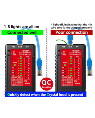 AM-COMPROBADOR DE CABLE DE RED NF-468S