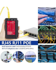 AM-COMPROBADOR DE CABLE DE RED NF-468S