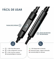 AUDIFONO ALAMBRICO 3.5mm AUT122 1 HORA