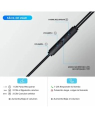 AUDIFONO ALAMBRICO 3.5 mm AUT123 1 HORA