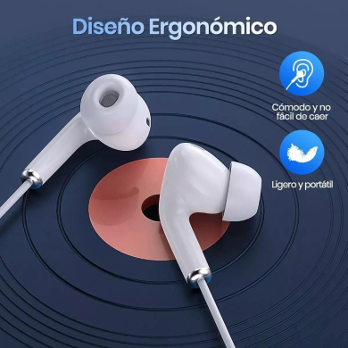 AUDIFONO ALAMBRICO 3.5 mm AUT123 1 HORA