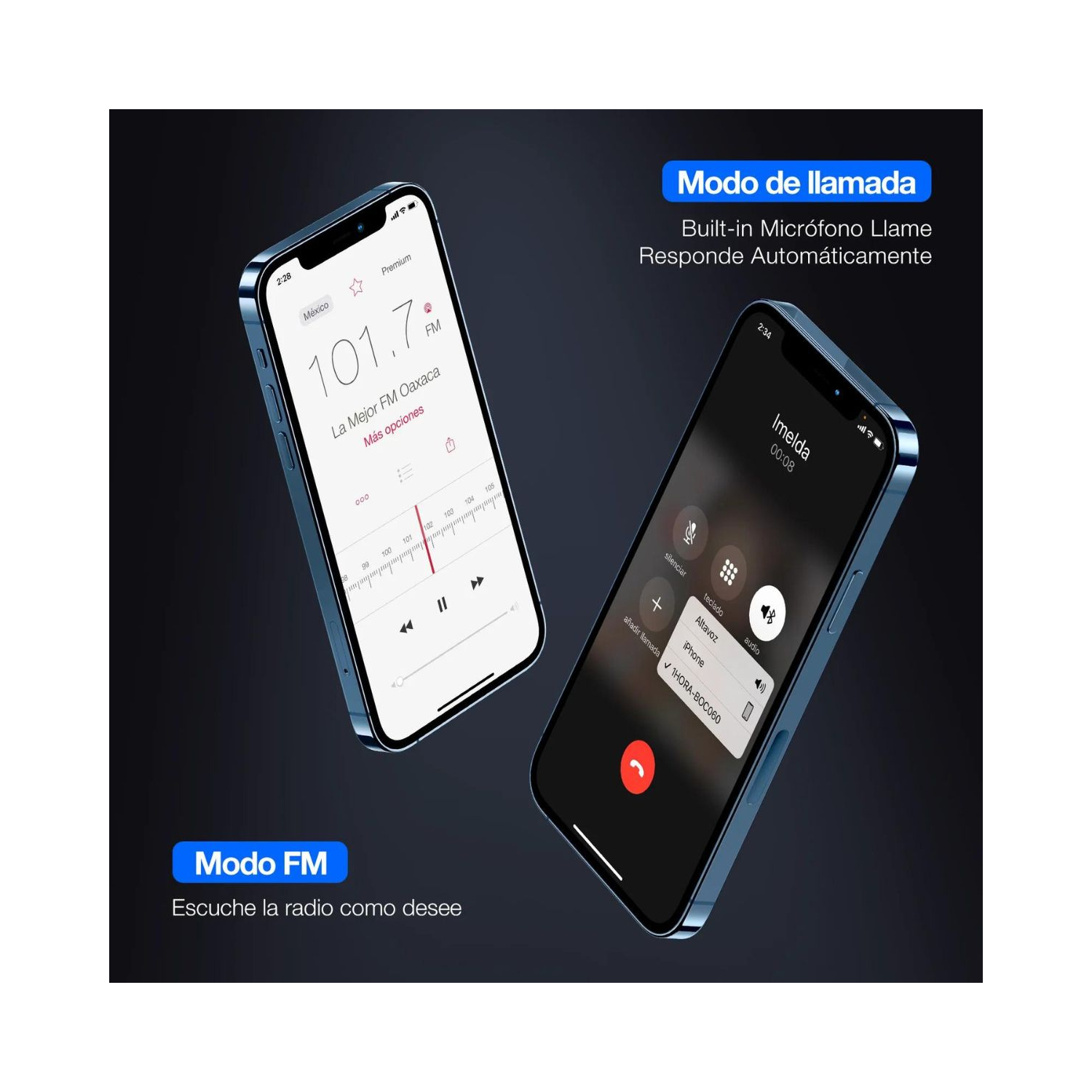 PARLANTE BLUETOOTH PORTATIL BOC060 1 HORA