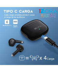 AUDIFONO BLUETOOTH TWS MOD. AUT203 1 HORA