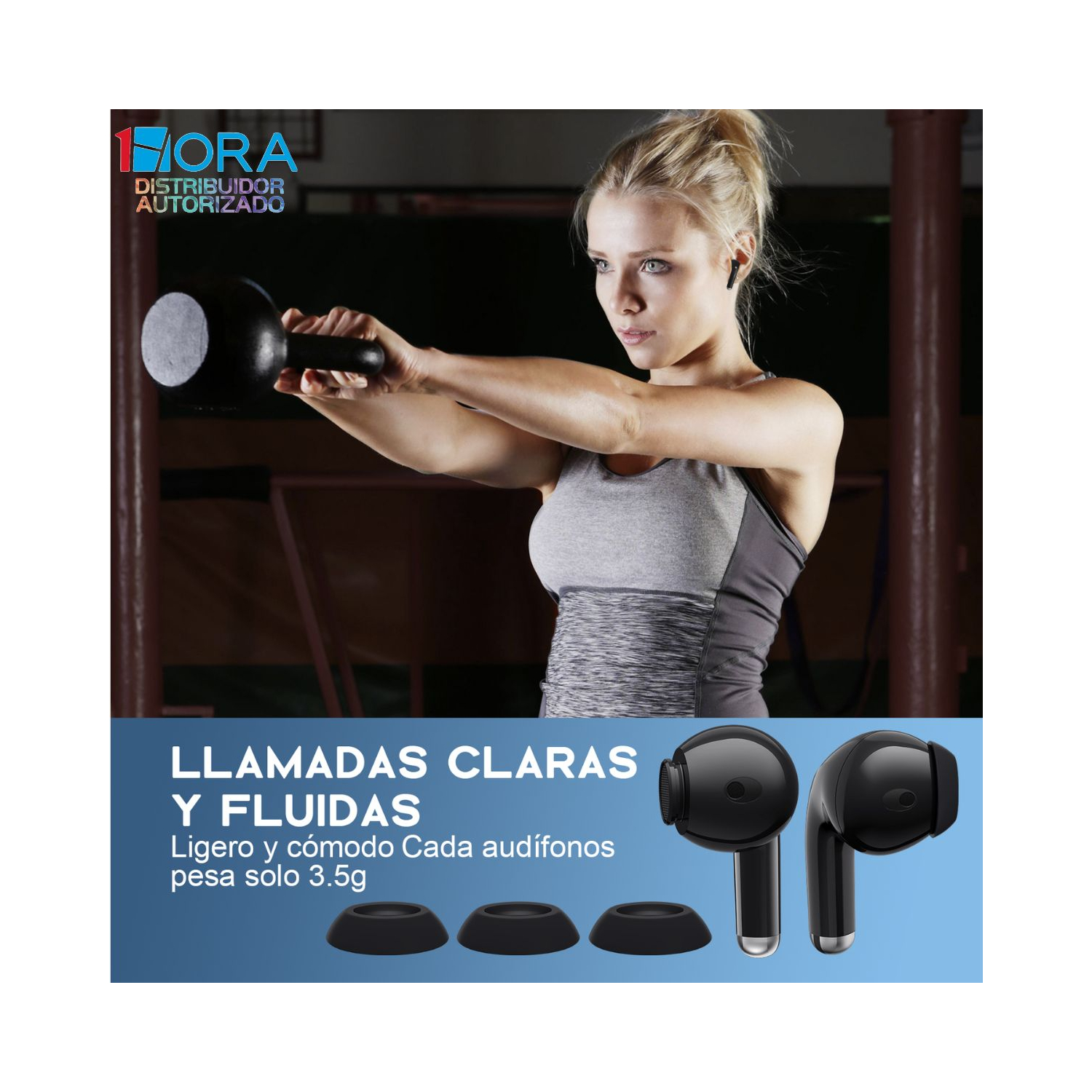 AUDIFONO BLUETOOTH TWS MOD. AUT203 1 HORA