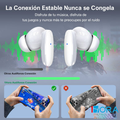 AUDIFONO BLUETOOTH TWS AUT205 1 HORA