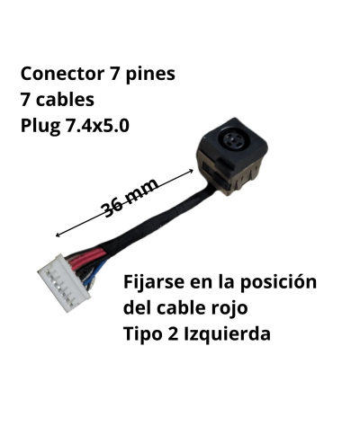 VC-PIN DE CARGA PARA DELL E6320 IZQUIERDO PLUG 7.4x5.0