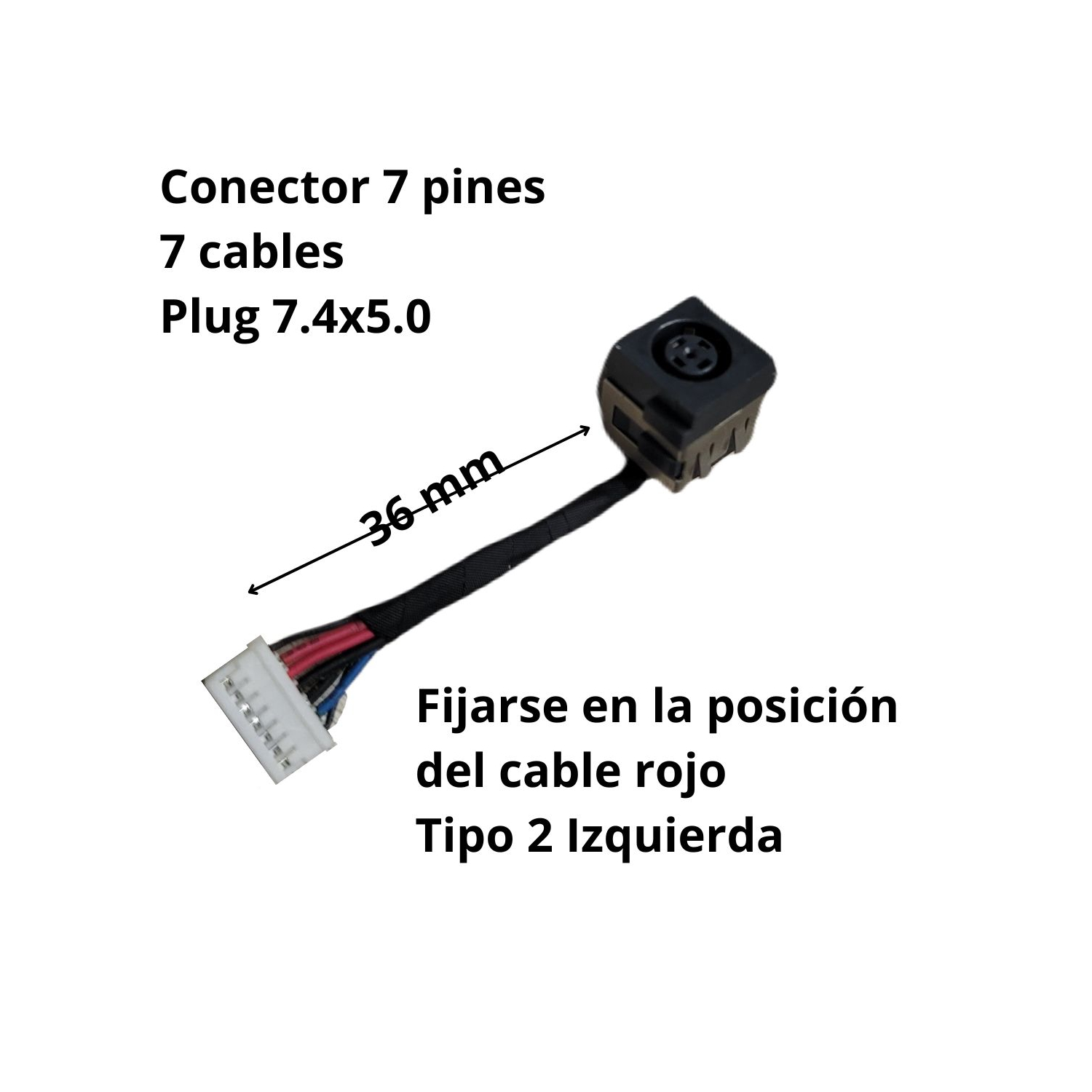 VC-PIN DE CARGA PARA DELL E6320 IZQUIERDO PLUG 7.4x5.0