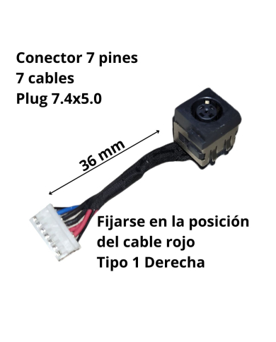 VC-PIN DE CARGA PARA DELL E6320 DERECHO PLUG 7.4x5.0
