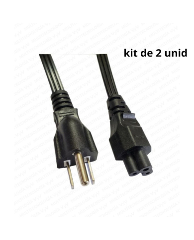 VC-KIT CABLE DE PODER DE TREBOL PLANO DE 1.5 M TRES HILOS DELTA