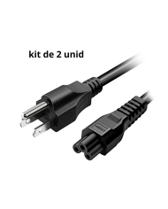 VC-KIT CABLE DE PODER DE TREBOL PLANO DE 1.5 M TRES HILOS