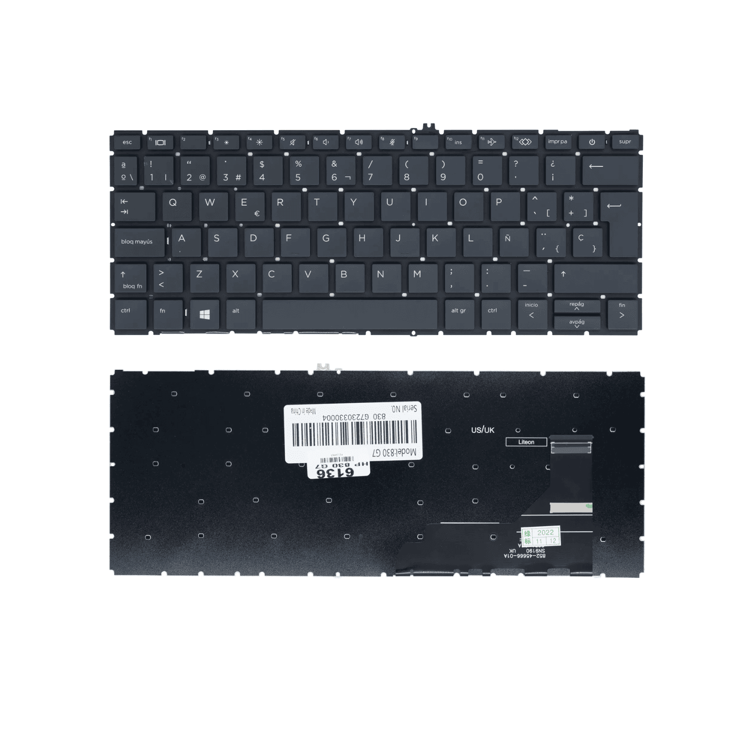 VC-TECLADO PARA HP 14 830 G7 NO FRAME BIG ENTER