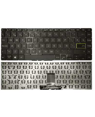 VC-TECLADO PARA ASUS 14 X413 X413J X41 W/POWER NO FRAME SMALL ENTER