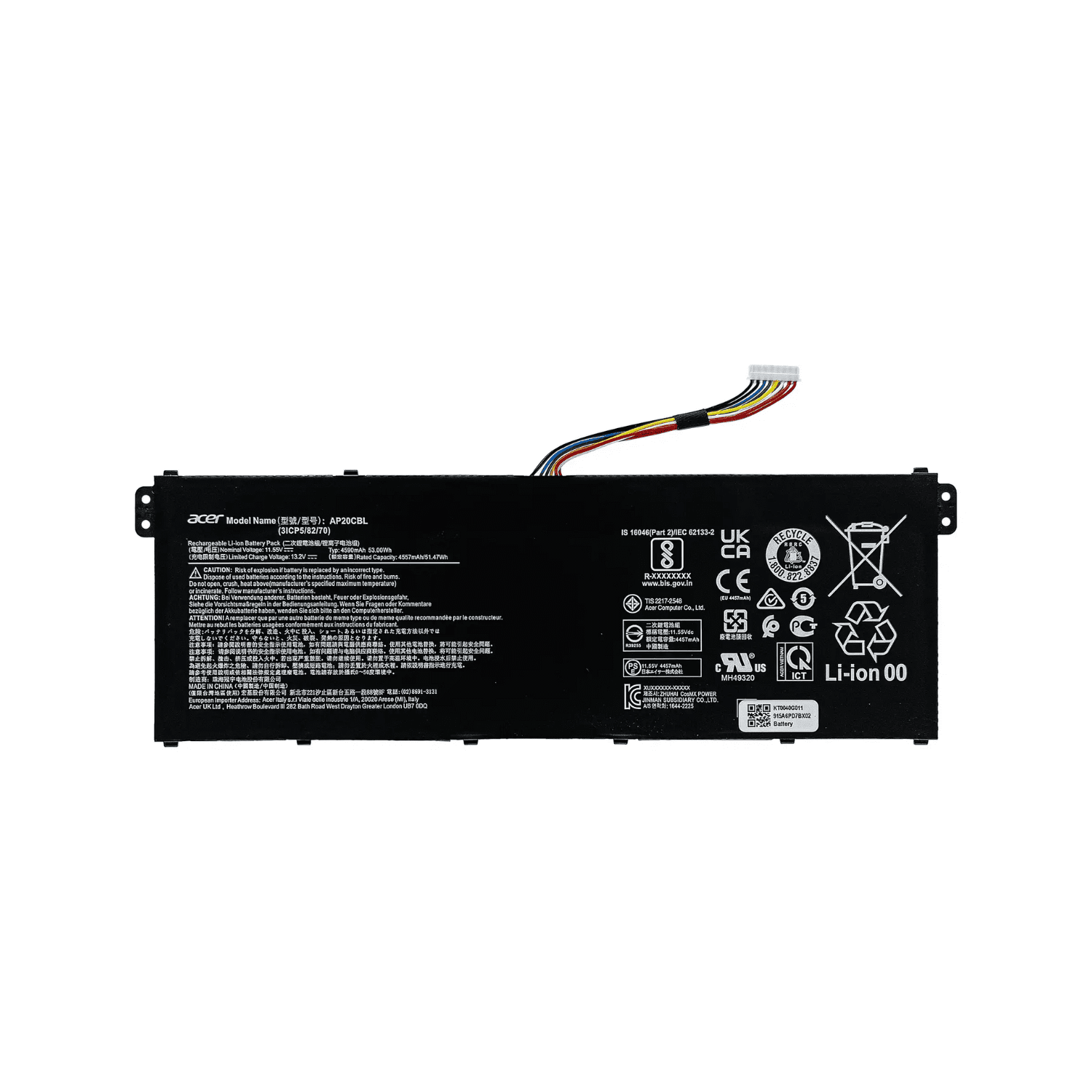 OR-BATERIA PARA ACER AP20CBL 11.55V 53Wh